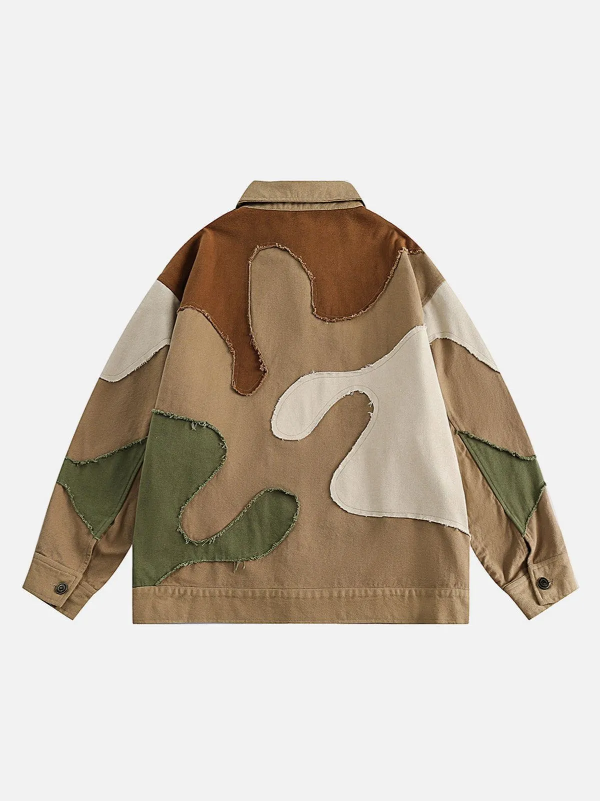 Aelfric Eden Camouflage Fringe Patchwork Jacket