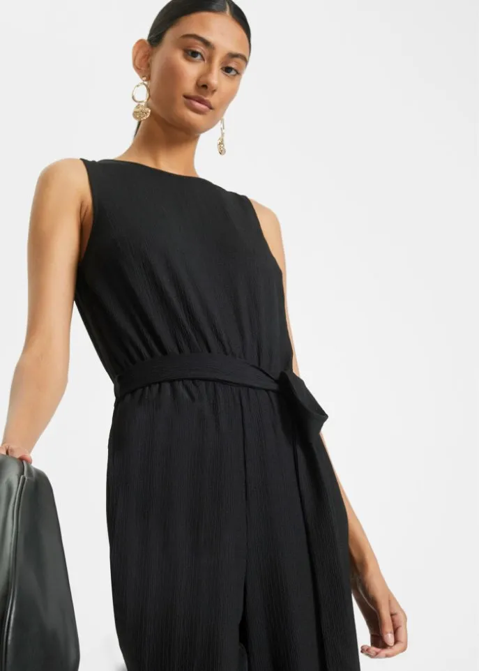 Bodyflirt jersey jumpsuit, black