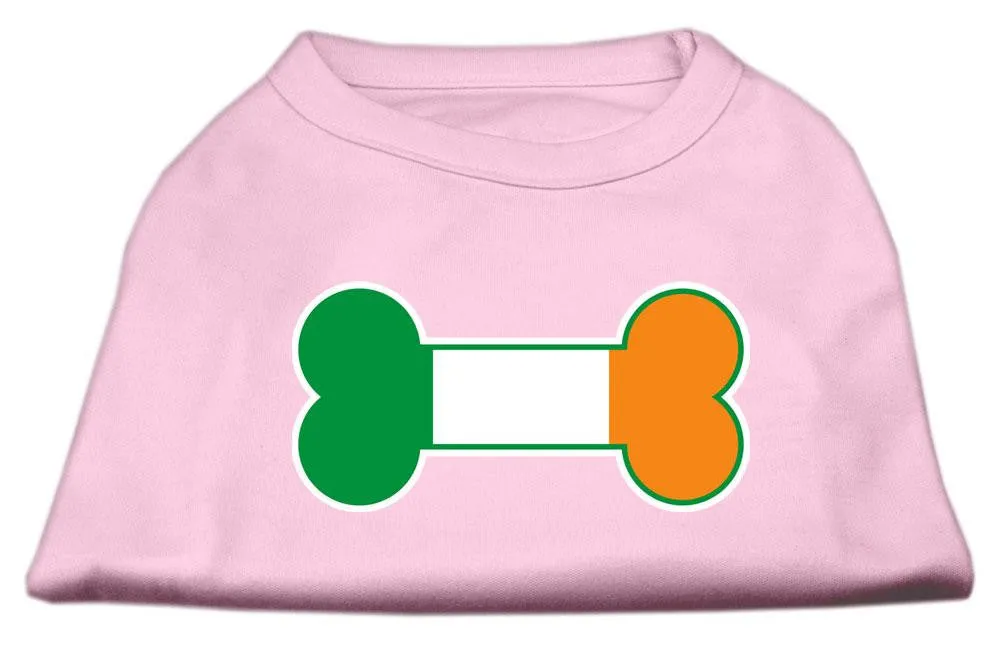 Bone Flag Ireland Screen Print Shirt Light Pink  XL (16)