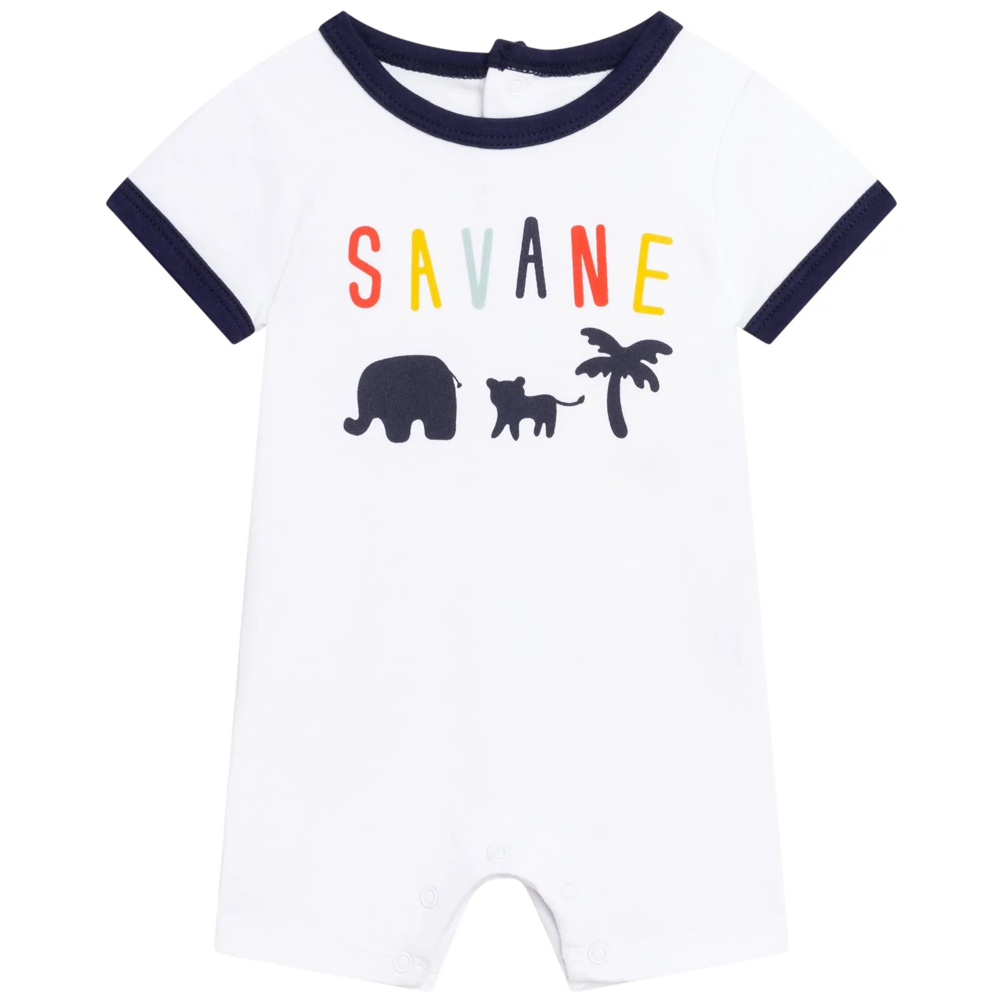Carrément Beau Short All In One Spring 1 Newborn White