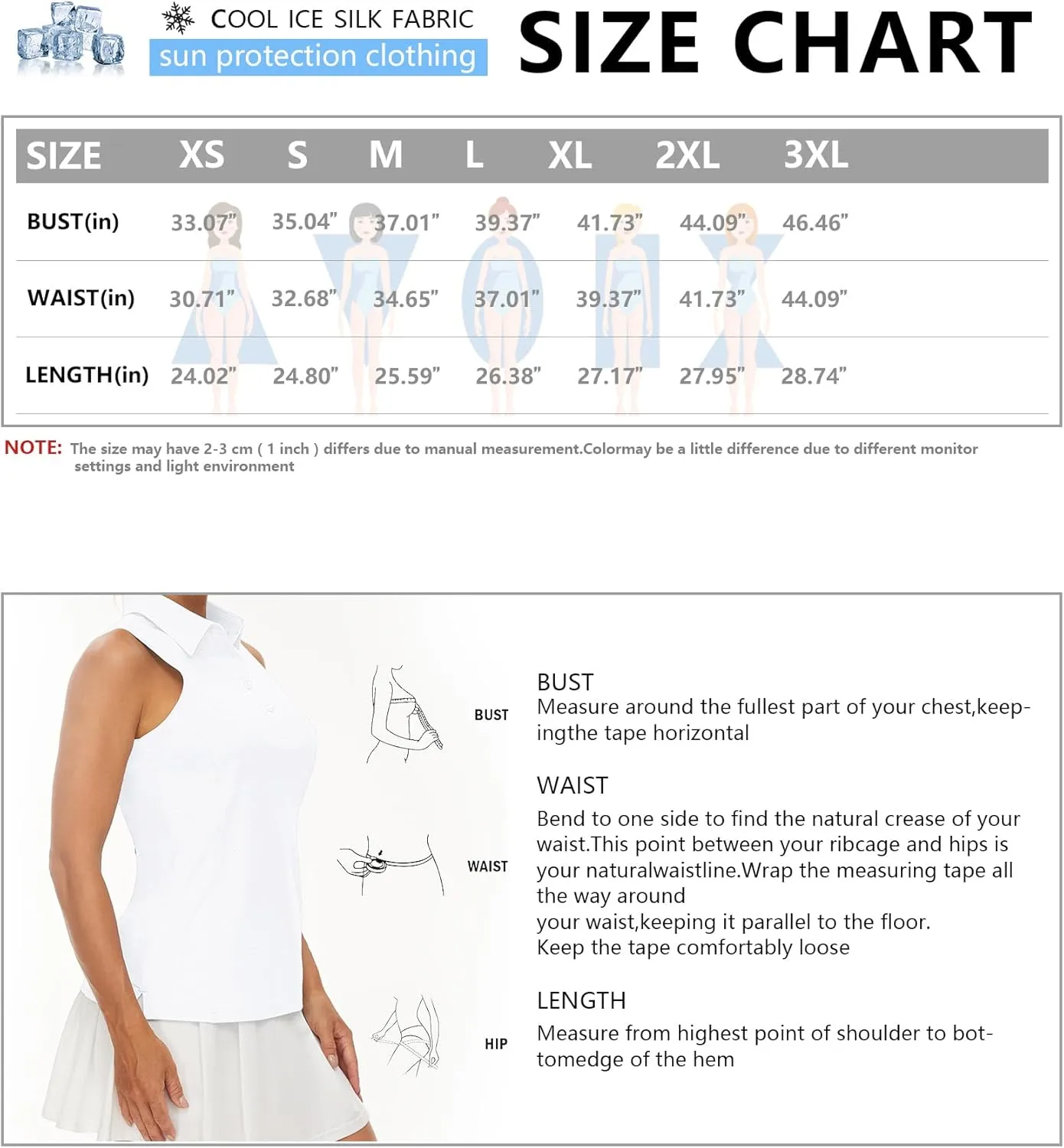 Casei Women's Sleeveless Golf Polo Shirts UPF 50  Quick Dry Collared Polo Shirts Athletic Tank Tops Shirts