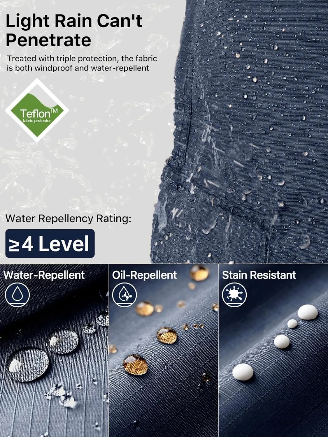 FREE SOLDIER Men's Cargo Pants Water Resistant Ripstop Tactical Pants for Men Work Pants Lightweight Outdoor Hiking Pants Men