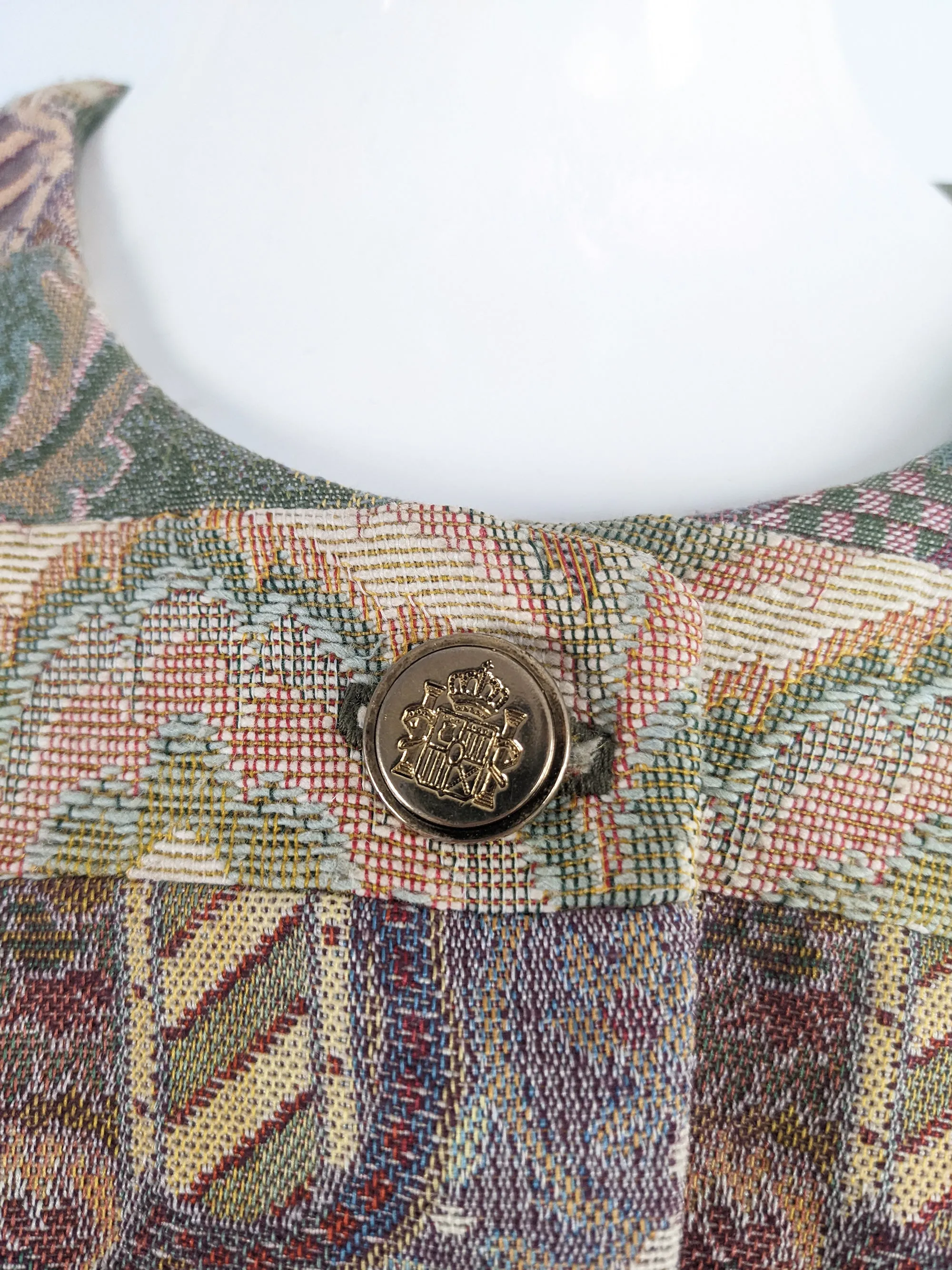 Jenny Edwards Moss Vintage Patchwork Tapestry Jacket, 1990s