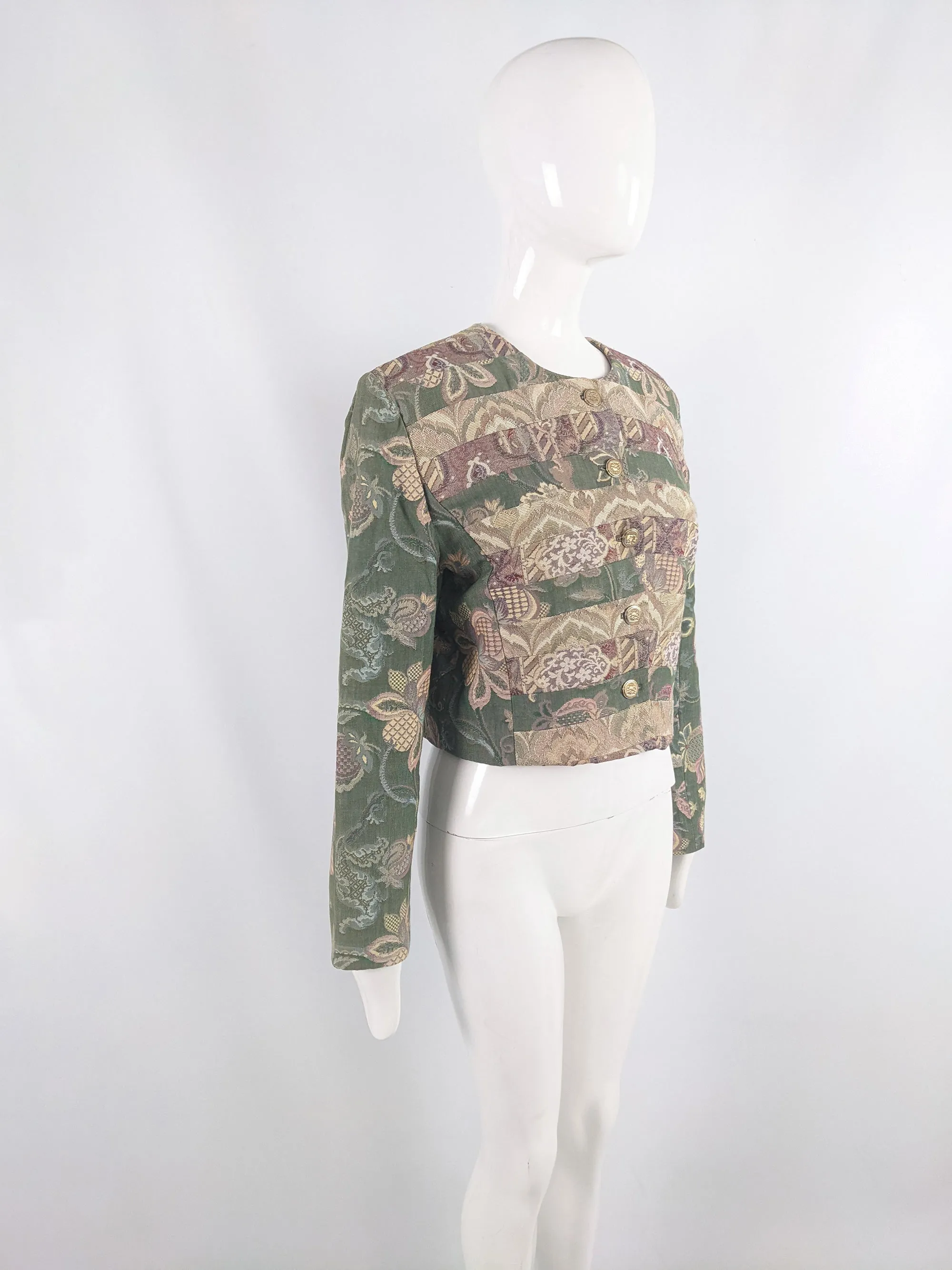 Jenny Edwards Moss Vintage Patchwork Tapestry Jacket, 1990s