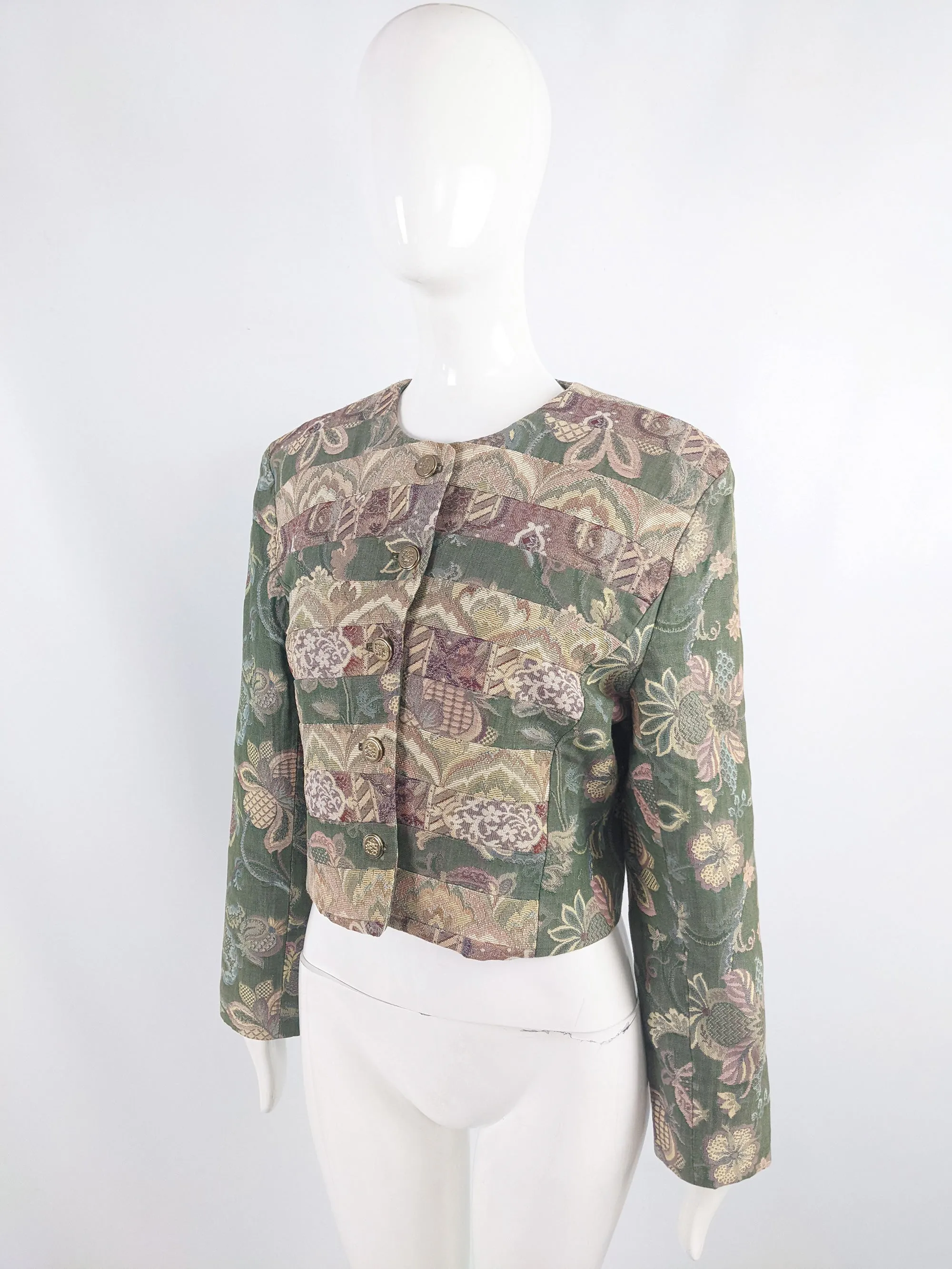 Jenny Edwards Moss Vintage Patchwork Tapestry Jacket, 1990s