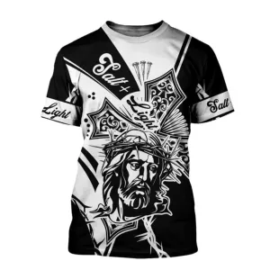 Jesus Christian 3D All Over Printed Shirts 3D Full Printed Jesus Hoodie, Chrismas Jesus Clothing, Jesus Shirts