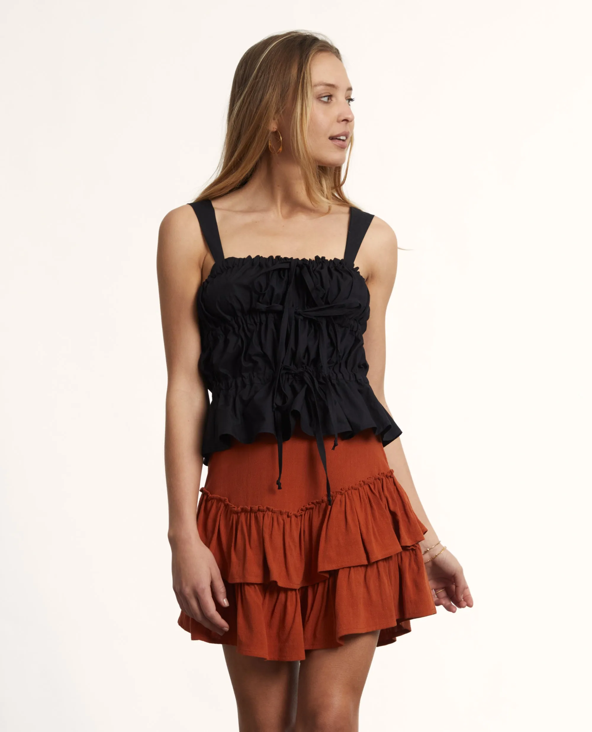 Lucy | Tiered Mini Skirt