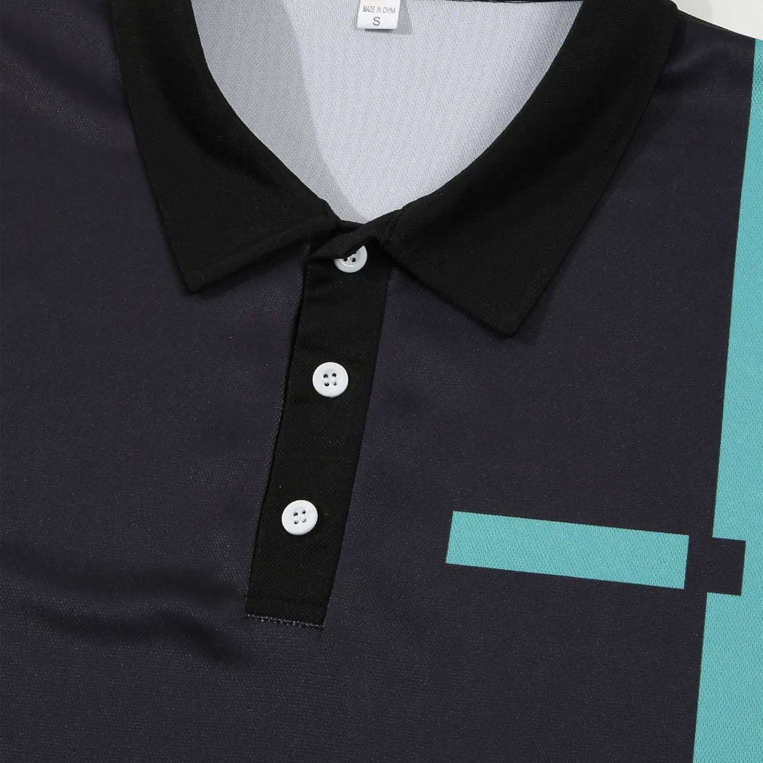 Men's Muscle V Neck Polo Shirts Slim Fit Shirt Short Sleeve Golf T-Shirts Stripe Retro Soft Casual Tee