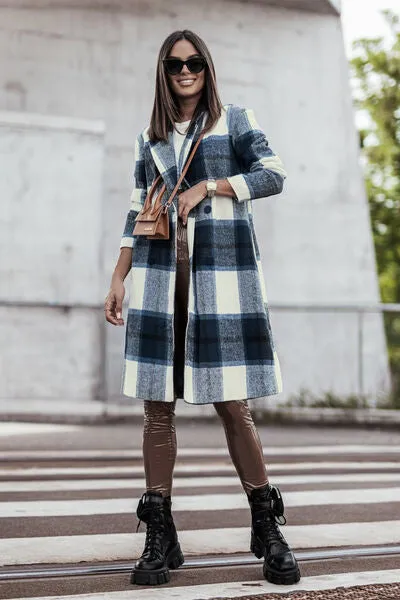 Missing You Lapel Collar Coat