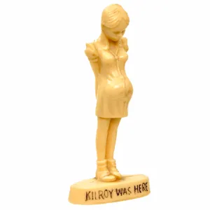 Original U.S. WWII Era “KilRoy Was Here” Small Pregnant Figurine by Hartland Plastics