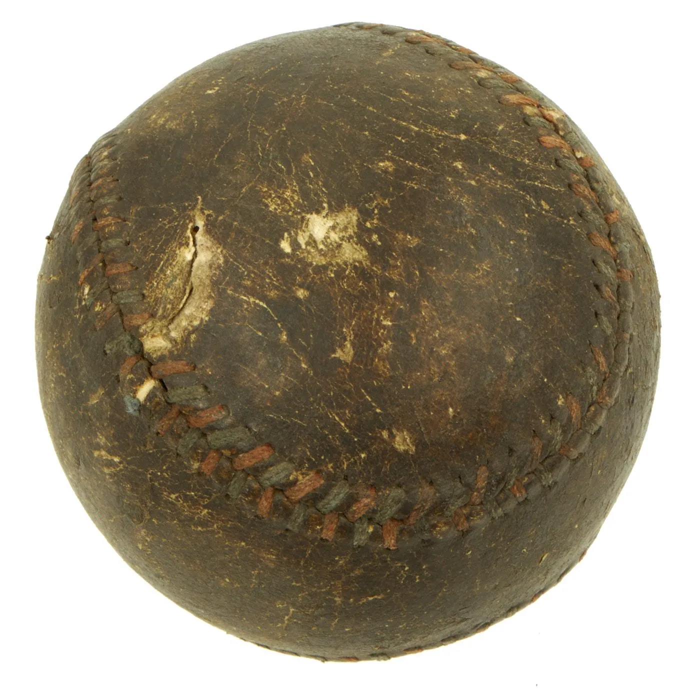 Original WWII U.S. Navy Baseball Glove and Ball with Signed Photo