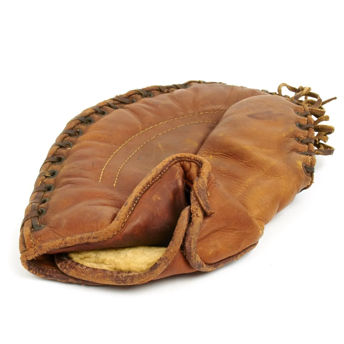 Original WWII USMC Marine Baseball Jersey with U.S. 1945 Dated First Baseman Glove