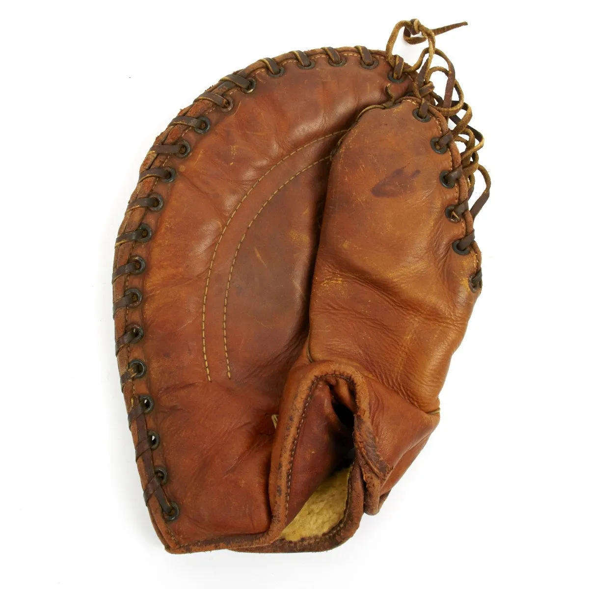 Original WWII USMC Marine Baseball Jersey with U.S. 1945 Dated First Baseman Glove