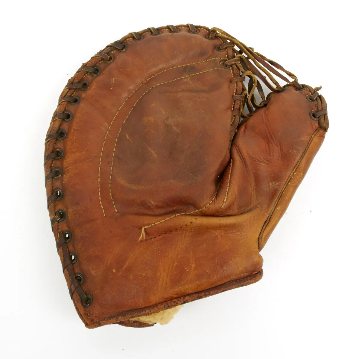 Original WWII USMC Marine Baseball Jersey with U.S. 1945 Dated First Baseman Glove