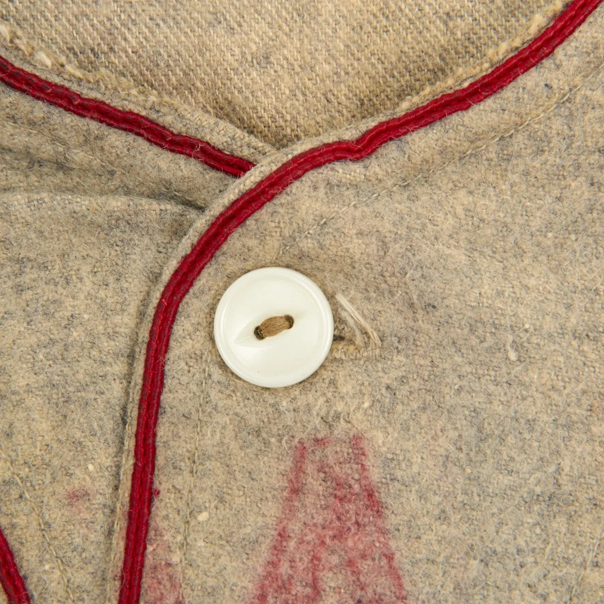 Original WWII USMC Marine Baseball Jersey with U.S. 1945 Dated First Baseman Glove