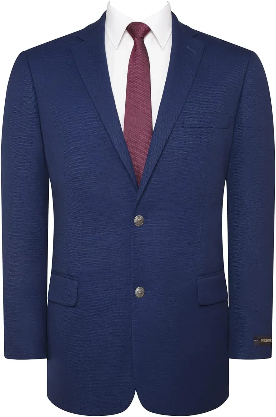 P&L Men's Sport Coat Classic Fit Blazer for Men Lightweight 2 Button Stretch Jacket in Solid & Plaid for Business & Casual