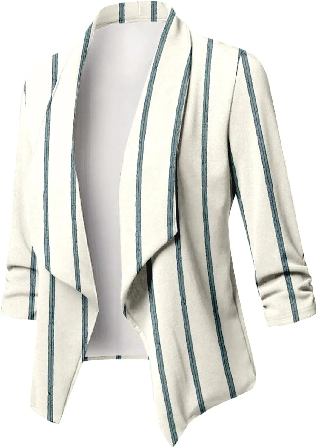 PeQAQ Casual Blazer Jacket Women Trendy Long Sleeve Open Front Work Office Blazers 2023 Lapel Button Business Jacket Coats